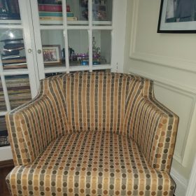 Before reupholstering a chair