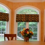 custom roman shades by Rosen Interiors