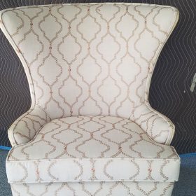 After Reupholstering a Fan Chair