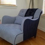 custom geometric patterned chair
